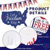 10 Pieces Tiered Tray Decor Farmhouse Mini Wood Signs Decorations for independence Day Easter Bee Lemon Sunflower Party Decoration(Patriotic Style)