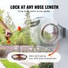 VEVOR Retractable Hose Reel Water Hose Reel 100'x1/2" 180° Swivel Wall-Mounted,Garden Water Hose Reel with 9-Pattern Nozzle,Automatic Rewind, Lock at