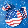 Party Supplies Dinnerware Set for July 4th Decorations; Patriotic Party; independence day Party Decoration include Plates;  Napkins;  Cups;  Tableware