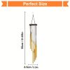 1pc, 21.6 Inches Golden Vintage Wind Chime (12 Aluminum Tubes With Hooks), Creative Gift, Birthday Gift, Mother's Day Gift, Indoor Decor, Outdoor Deco