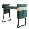Bosonshop Garden Kneeler & Seat Folding Multi-Functional Steel Garden Stool with Tool Bag EVA Kneeling Pad