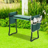 Bosonshop Garden Kneeler & Seat Folding Multi-Functional Steel Garden Stool with Tool Bag EVA Kneeling Pad