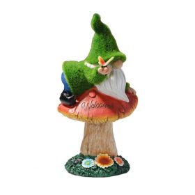 Gnome Night Solar Light Flower Decor Dimming Built-in Photoreceptor System Automatic Garden Decoration Fairy Desk Solar Light (Option: Emitting ColorD)