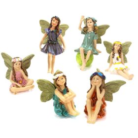 Garden Decorations Fairy Garden Accessories Miniature Fairy Statue (Option: colorcolor 1)