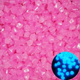 500pcs/bag Luminous Stones Glow In The Dark Pebbles, Home Garden Decoration Outdoor Yard Lawn Path Decor, Aquarium Glow Rocks (Option: ColorPurple)