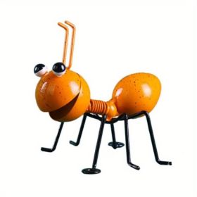 1pc Metal Ant Ornament Colorful Cute Insect For Hanging Wall Art Garden Lawn Home Decor Indoor Outdoor (Option: ColorYellow)