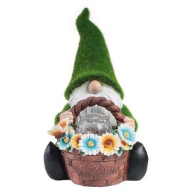 Gnome Night Solar Light Flower Decor Dimming Built-in Photoreceptor System Automatic Garden Decoration Fairy Desk Solar Light (Option: Emitting ColorA)