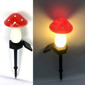 1pc, Outdoor Garden Solar Mushroom Light, Outdoor Landscape Atmosphere Decorative Light, Garden Decro, Garden Supplies, Outdoor Decor (Option: ItemsRed (1 Pack))