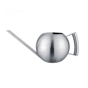 1L Stainless Steel Watering Pot Gardening Potted Small Watering Can With Handle For Watering Plants Flower Garden Tool (Option: ColorSilver)