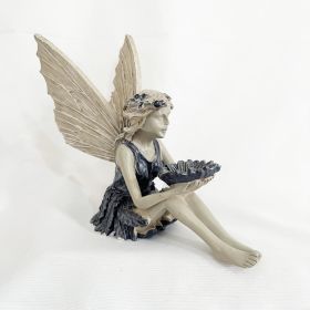 1pc Miniature Fairy Resin Statue, Resin Craft For Garden Yard Outdoor Indoor Lawn Porch Balcony Patio Decor (Option: colorFairy)
