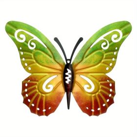 1pc/3pc, Vintage Iron Butterfly, Home Garden Themed Welcome Sign, Front Door Hanging Decor, Celebration Decor (Option: StyleModel B)