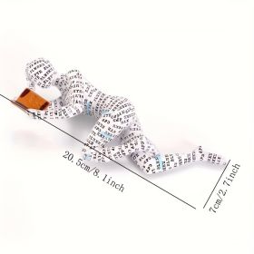 1pc Reading Figures Crafts, Resin Reading Women Sculpture Tabletop Desktop Ornaments, Gifts For Home Study Room Garden Decor Room Decor (Option: colorReader 03)