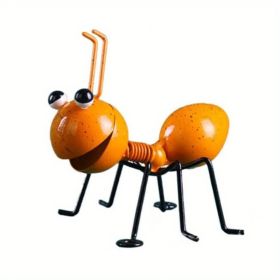 1pc, Metal Ant Ornament, Colorful Cute Insect, Garden Decor, Garden Lawn Decor, Wall Decor, Indoor Decor, Outdoor Decor (Option: ColorYellow)