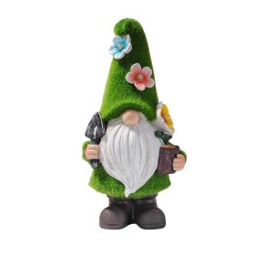 Gnome Night Solar Light Flower Decor Dimming Built-in Photoreceptor System Automatic Garden Decoration Fairy Desk Solar Light (Option: Emitting ColorB)