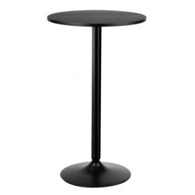 The pub bar table 24 Inch Round Bistro Bar Cocktail Table (Option: ColorAll Black)