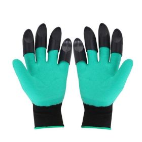 Waterproof Garden Gloves With Claws For Yard Work (Option: ColorGreen)