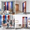 LOLStar 4th of July Decorations; Red White and Blue 3 Pack Tinsel Foil Fringe Curtains; Photo Booth Prop Streamer Backdrop for America Patriotic Party