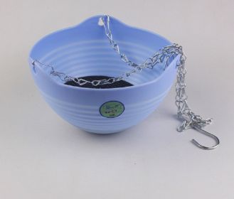 Self-Watering Pot with Drainer Indoor Outdoor Hanging Planter (Option: ColorBlue)